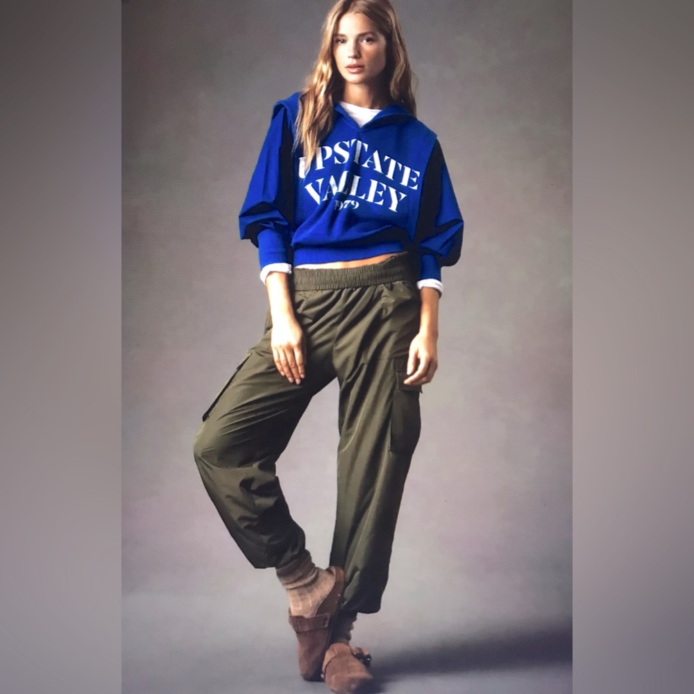Anthropologie Pilcro Blue Upstate Valley 1979 Hoodie